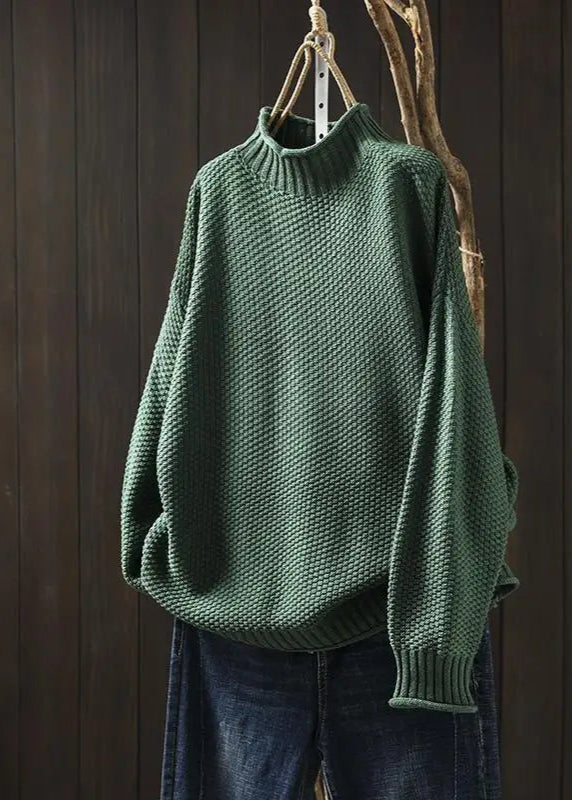 MARA | HIGH-NECK JUMPER WITH HONEYCOMB PATTERN